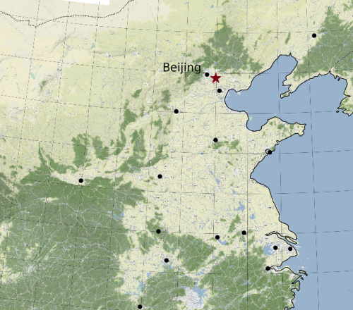 Map of North China