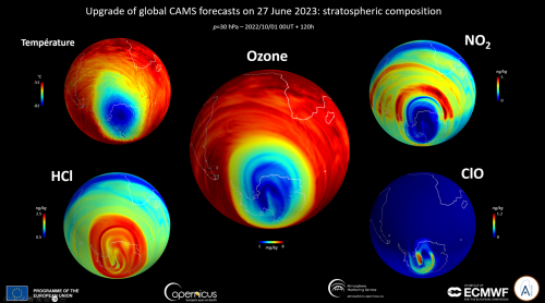 Five-day forecasts maps