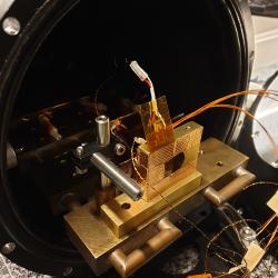 UV sensor in thermal vacuum chamber