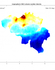 Air Quality map Belgium